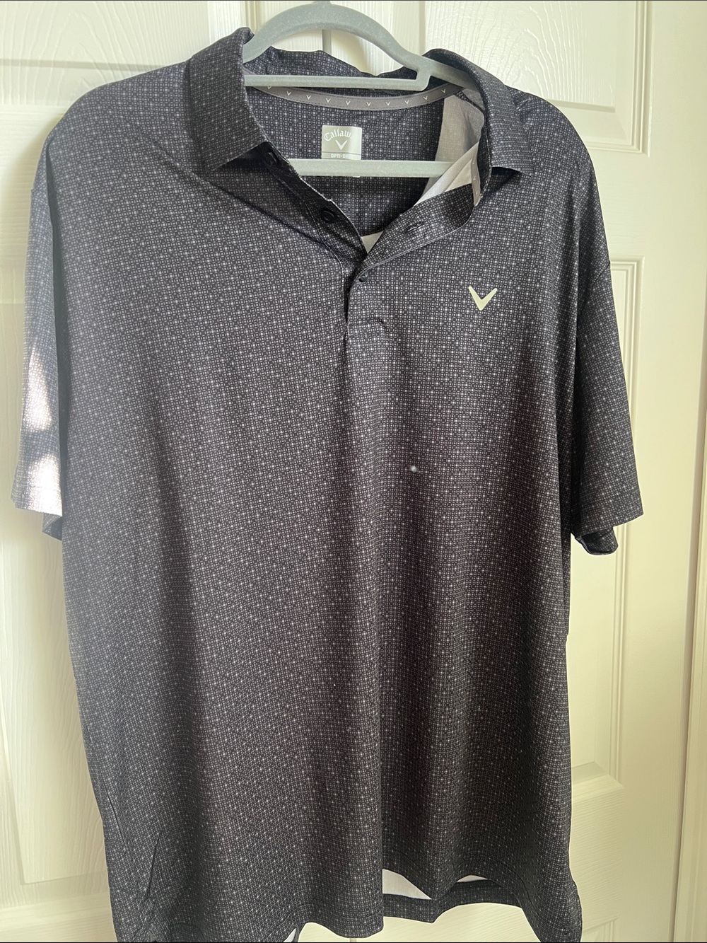 Callaway Men’s Black Microdot Golf Polo